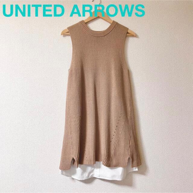 UNITED ARROWS(ユナイテッドアローズ)の★セール中★UNITED ARROWS LTD  ニットワンピース レディースのワンピース(ひざ丈ワンピース)の商品写真