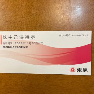 東急　株主優待券　有効期限2022年11月30日(その他)