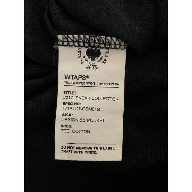 W)taps(ダブルタップス)のWTAPS DESIGN SS POCKET Tシャツ M メンズのトップス(Tシャツ/カットソー(半袖/袖なし))の商品写真