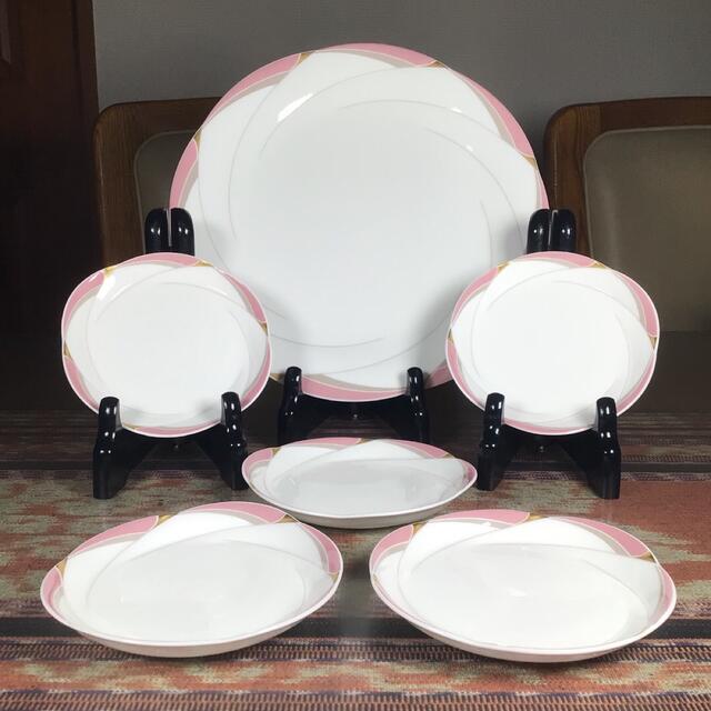 Noritake - ノリタケ 『CHIFFON』 C&S 小皿 5組 大皿の通販 by Noritake - ノリタケ 『CHIFFON』 C&S 小皿 5組 大皿の通販 by