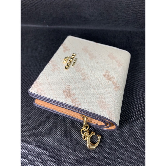 【秋コーデ】✨COACH ホースアンドキャリッジ 2つ折り財布 ブラック