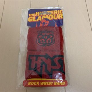 ヒステリックグラマー(HYSTERIC GLAMOUR)のHYSTERIC GLAMOUR リストバンド 2個セット レッド(バングル/リストバンド)