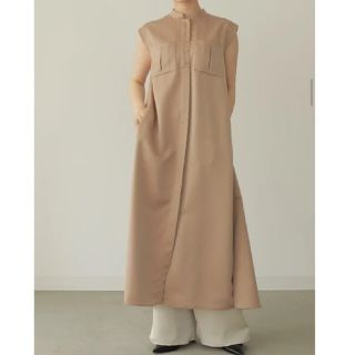 ステュディオス(STUDIOUS)のLouren satin standcollar onepiece(ロングワンピース/マキシワンピース)