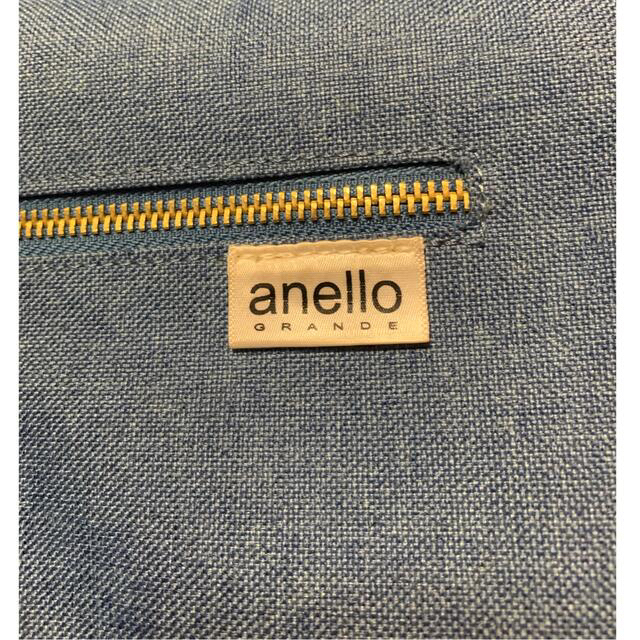 anello(アネロ)の超美品　アネログランデ　メッセンジャーバッグ　ブルー レディースのバッグ(ショルダーバッグ)の商品写真