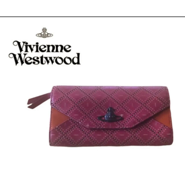 【美品✨】Vivienne Westwood  長財布  パンチングレザー