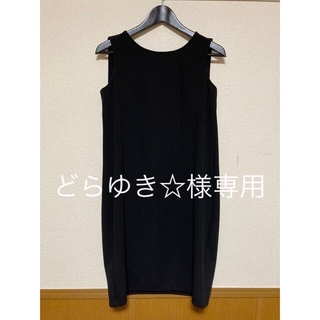 【値下げ】黒　ワンピース　ドレス　新品未使用(ひざ丈ワンピース)