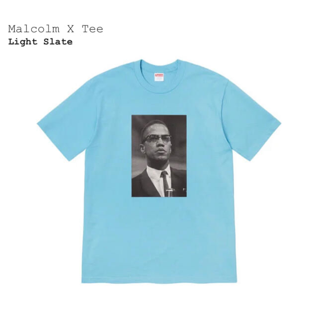 supreme Malcom X Tee Sサイズ　ブルー