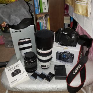 キヤノン(Canon)の美品！ Canon デジタル一眼レフ EOS 8000D 豪華セット！(デジタル一眼)