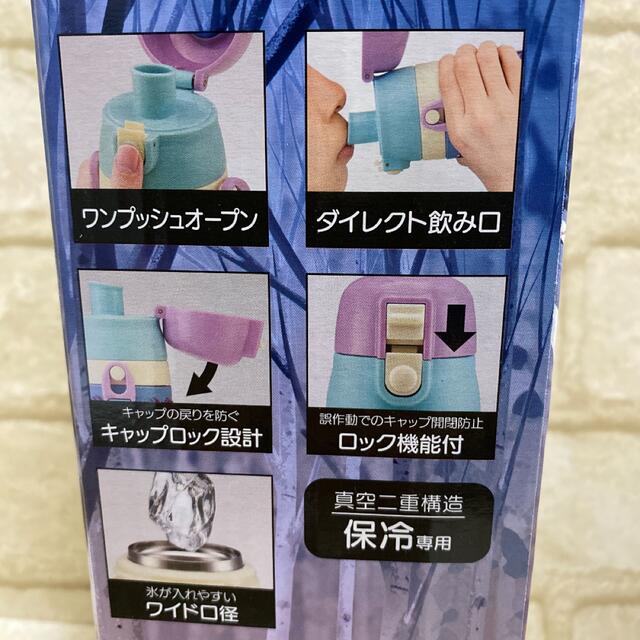 新品　アナと雪の女王2 真空二重構造ステンレスダイレクトボトル　水筒　480ml インテリア/住まい/日用品のキッチン/食器(弁当用品)の商品写真