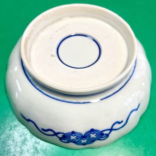 古伊万里 花模様 印判染付 膾皿 2枚【明治時代〜江戸末期】の通販