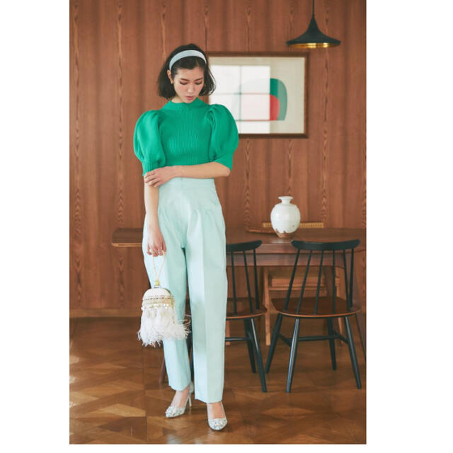 完売!SEVENTEN♡ハイウエストピンタックパンツ XS-