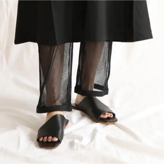 靴下屋　チュール　レギンス　ブラック　未使用　新品 レディースのレッグウェア(レギンス/スパッツ)の商品写真