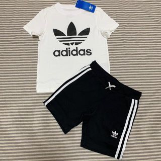 アディダス(adidas)の新品 アディダス オリジナルス 半袖 Tシャツ ハーフ　パンツ セット　130(その他)