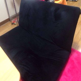 ☆むちゅ様☆ ２人掛けソファー/ブラック(その他)
