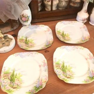 ロイヤルアルバート(ROYAL ALBERT)のケンティッシュロッケリー　16cm plates(食器)