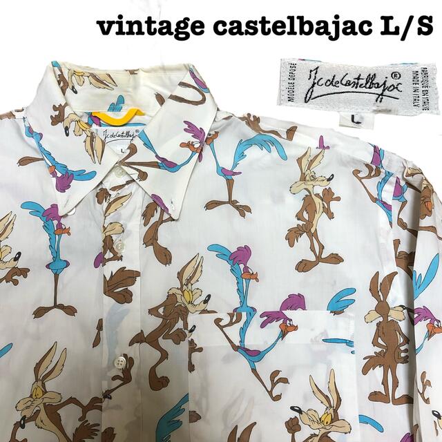CASTELBAJAC - Coyote&Road Runner vintage shirts L/S