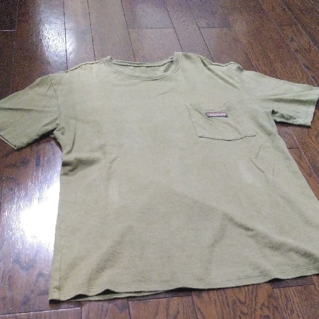 patagonia　パタゴニア　Tシャツ　S　ヘンプ　カーキ　夕焼けタグ