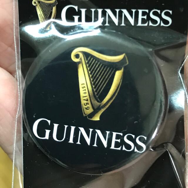 GUINNESS キャンペーン缶バッジ エンタメ/ホビーのアニメグッズ(バッジ/ピンバッジ)の商品写真