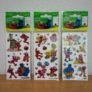 セサミストリート(SESAME STREET)の新品　未開封品　セサミストリート　ステッカー　3種セット(シール)