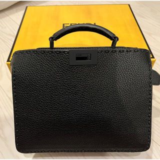 フェンディ(FENDI)のFENDI PEEKABOO ISeeU MINI 黒(セカンドバッグ/クラッチバッグ)