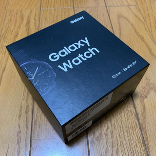 サムスン(SAMSUNG)の【美品/箱付き】Galaxy watch 42 ミッドナイトブラック(腕時計(デジタル))