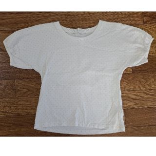 ムジルシリョウヒン(MUJI (無印良品))の無印良品　キッズTシャツ140　白ドット(Tシャツ/カットソー)