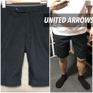 ユナイテッドアローズ(UNITED ARROWS)のUNITED ARROWS濃紺ハーフパンツネイビーMサイズショートパンツメンズ(ショートパンツ)