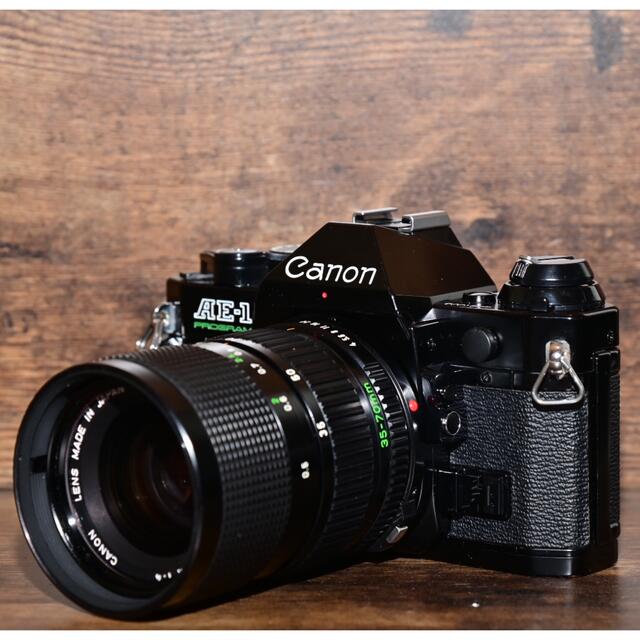 Canon - フィルムカメラ CANON AE-1 Program ブラック 美品完動品の
