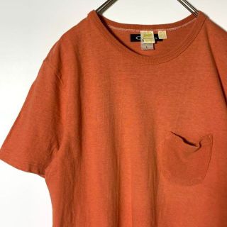 Barns ローズバッド カップルズ Lサイズ 厚手生地 半袖Tシャツ オレンジ(Tシャツ/カットソー(半袖/袖なし))