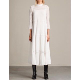 国産超激安 新品未使用 ALLSAINTS シフォンワンピース サイズXS SMDKN