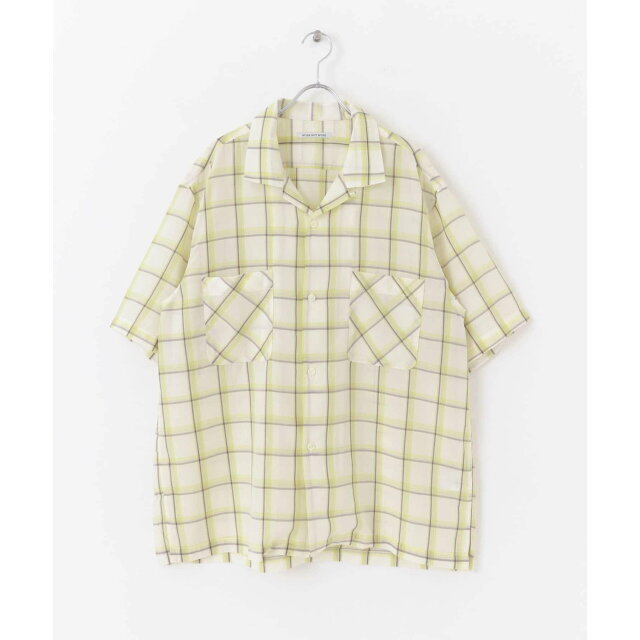 URBAN RESEARCH(アーバンリサーチ)の【YELLOW】WORK NOT WORK Open Collar Checked Shirts メンズのトップス(シャツ)の商品写真