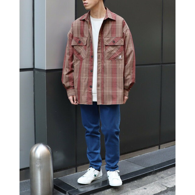 BEAMS(ビームス)の【BEIGE】【M】KANGOL * BEAMS HEART / チェック CPO シャツジャケット メンズのトップス(シャツ)の商品写真