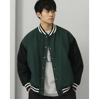 ビームス(BEAMS)の【DK.GREEN】BEAMS HEART / メルトン スタジャン(ブルゾン)