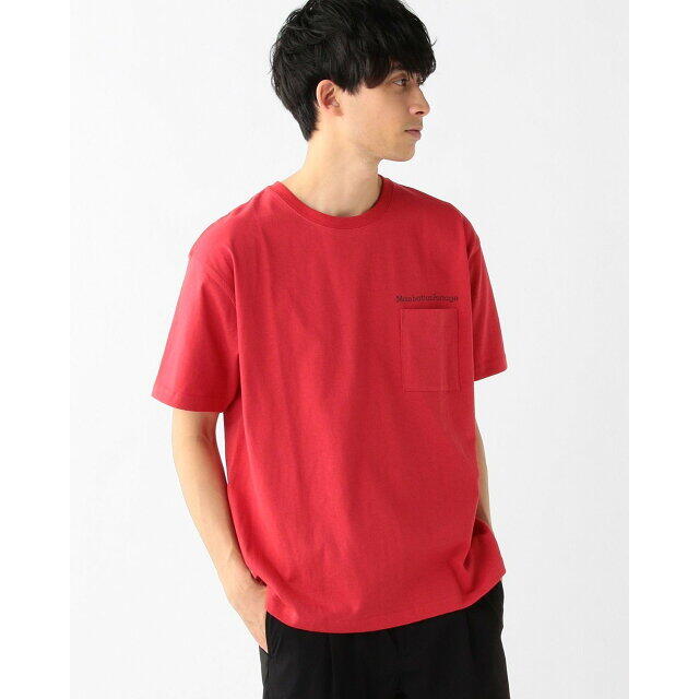 B:MING LIFE STORE by BEAMS(ビーミング ライフストア バイ ビームス)の【RED】Manhattan Portage / プリント ポケット Tシャツ メンズのトップス(Tシャツ/カットソー(半袖/袖なし))の商品写真