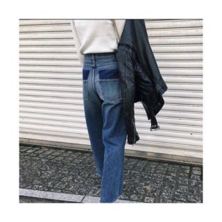 マウジー(moussy)のmoussy マウジー ワイドパンツ デニム(デニム/ジーンズ)