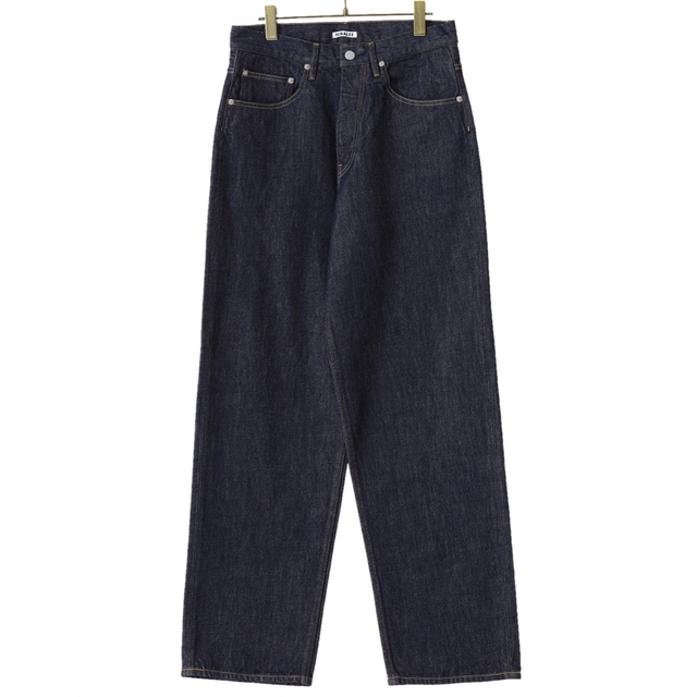 AURALEE HARD TWIST DENIM WIDE PANTS