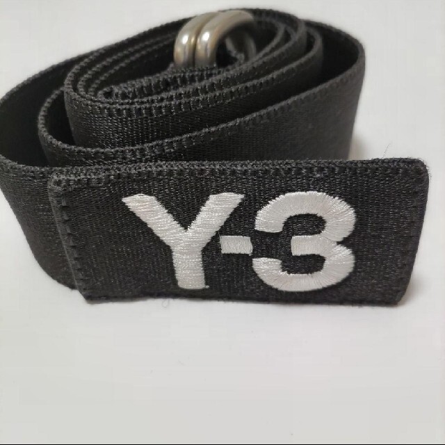 【完売品】Y3 ベルト　ブラック　金具シルバー