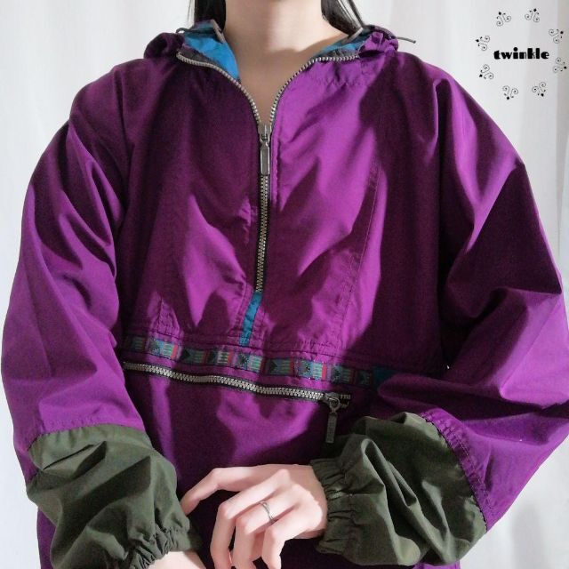 70s 80s L.L.BEAN USA チロリアン アノラックパーカー