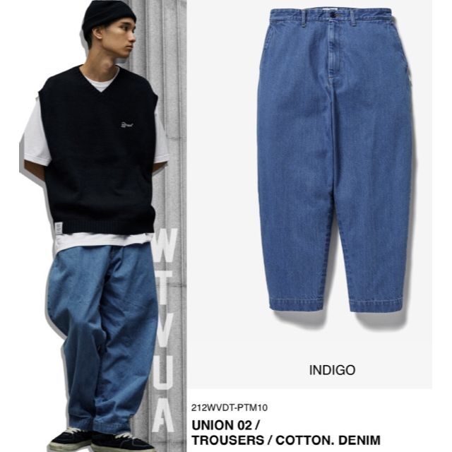 WTAPS UNION aw trousers ユニオン S indigo