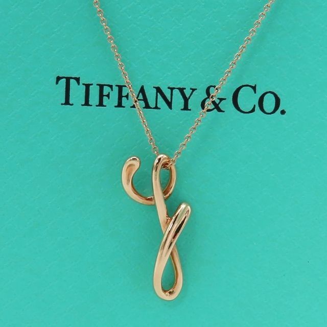 Tiffany & Co.(ティファニー)の未使用 ティファニー ローズ ゴールド イニシャル Y ネックレス DK41 レディースのアクセサリー(ネックレス)の商品写真