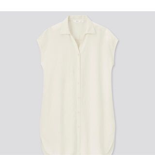 ユニクロ(UNIQLO)の値下げ UNIQLO リネンブロンドロングシャツ(シャツ/ブラウス(半袖/袖なし))