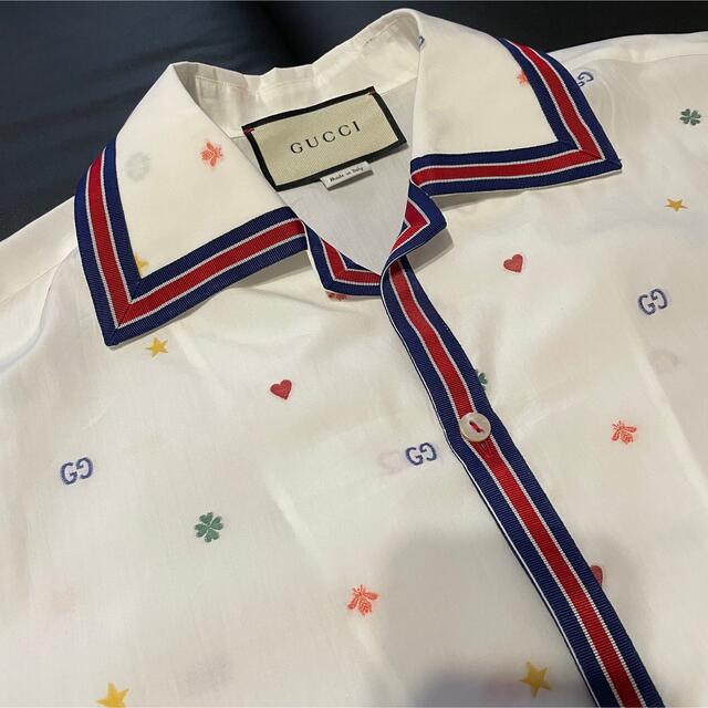 GUCCI グッチ ボーリングシャツ GGロゴ 星 44 XS