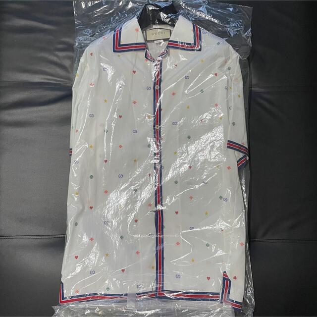 GUCCI グッチ ボーリングシャツ GGロゴ 星 44 XS