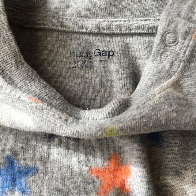 babyGAP(ベビーギャップ)の60 ベビーギャップ ロンパース 星柄 キッズ/ベビー/マタニティのベビー服(~85cm)(ロンパース)の商品写真