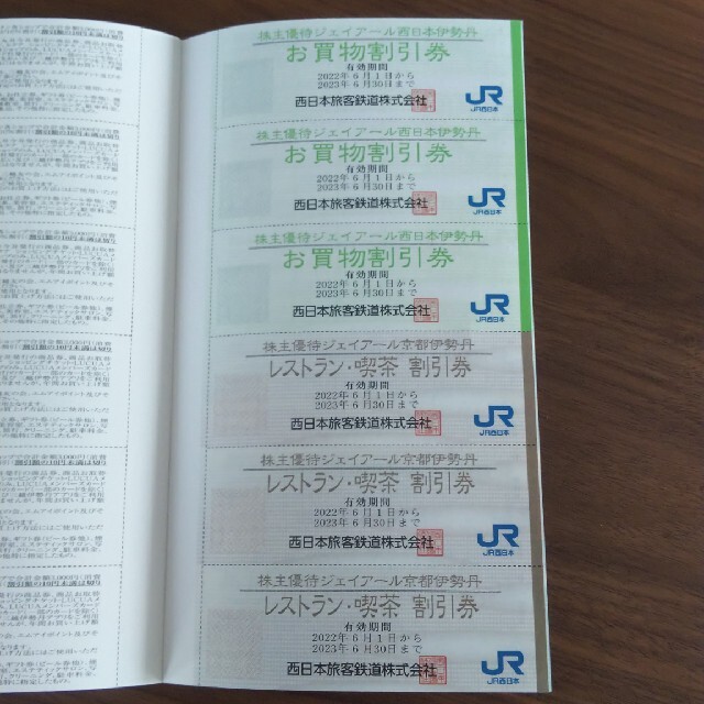 JR西日本　グループ　株主優待割引冊子 チケットの優待券/割引券(その他)の商品写真