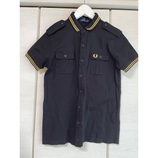 フレッドペリー(FRED PERRY)の【美品】FRED PERRY フレッドペリー ポロシャツボタンダウンブラック M(ポロシャツ)