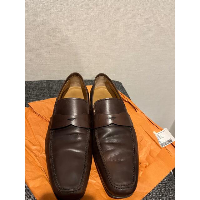 【レザー】 ヤフオク! - Santoni サントーニ コインローファー 72270 牛 ブランド