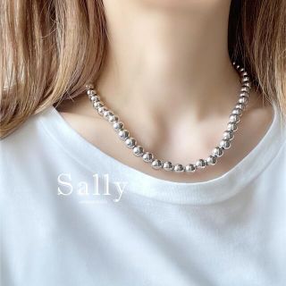 アメリヴィンテージ(Ameri VINTAGE)のnew【シルバー】シンプルなメタルボールネックレス(ネックレス)