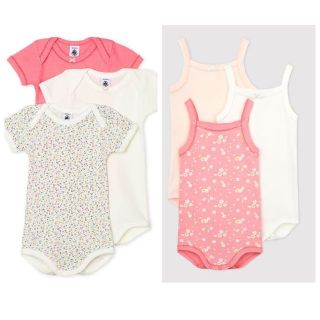 プチバトー(PETIT BATEAU)のcai様専用　2点　プチバトー　36m 半袖ボディ　小花柄(Ｔシャツ)