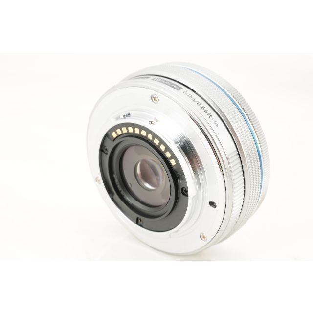 OLYMPUS(オリンパス)の【電動ズーム】オリンパス 14-42mm EZ パンケーキレンズ フィルター付 スマホ/家電/カメラのカメラ(レンズ(ズーム))の商品写真